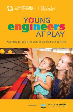 Activities for 2&ndash;5 year olds at the Hall and at home