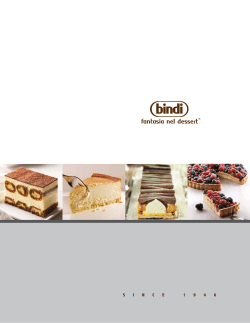Bindi Dessert Catalog