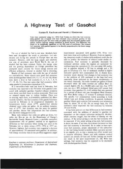 A Highway Test of Gasohol