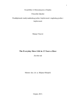 The Everyday Slave Life in 12 Years a Slave - FFOS