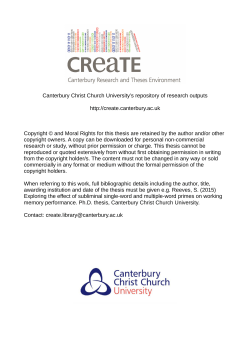 - CReaTE - Canterbury Christ Church University