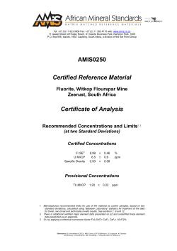 - African Mineral Standards