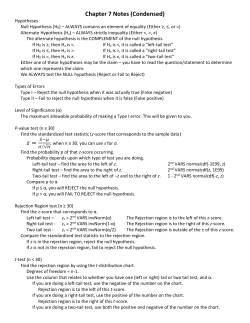 Chapter 7 Notes (Condensed) =