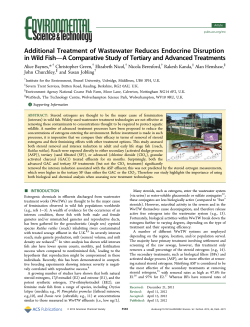 Additional Treatment of Wastewater Reduces