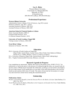 Lee L. Brice Professional Experience Education Research Agenda