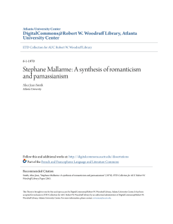 A synthesis of romanticism and parnassianism