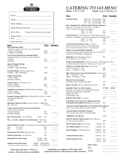 catering to go menu