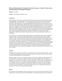 Effects of Deforestation on Tropical Freshwater Streams: A Study of