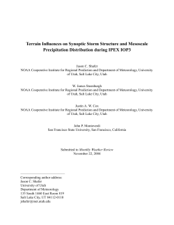 Terrain Influences on Synoptic Storm Structure and