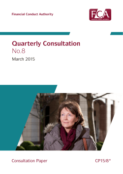 CP15/8: Quarterly Consultation No.8