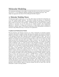 Molecular Modeling - Chemistry Courses