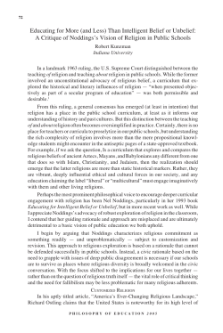 11 kunzman.pm7 - College of Education Journals