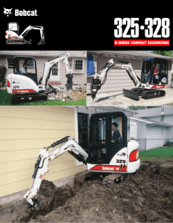 325 328 Excavator Spec Sheet b-1730 Ver 11/00
