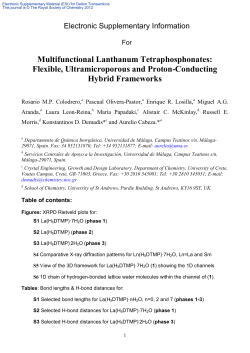 Supplementary Information - Royal Society of Chemistry