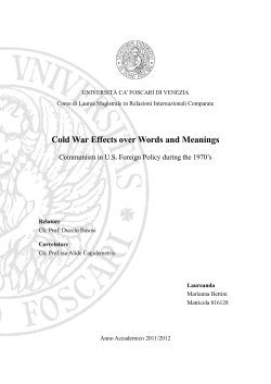 Cold War Effects over Words and Meanings