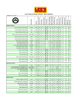 Lee`s Famous Recipe Chicken