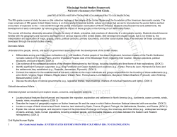 1 Mississippi Social Studies Framework Narrative Summary for Fifth