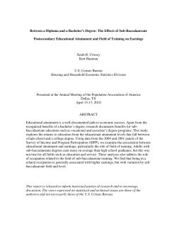 Between a Diploma and a Bachelor`s Degree