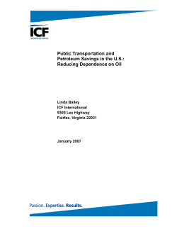 Public Transportation and Petroleum Savings in the US