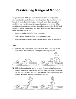 Passive Leg Range of Motion - Spanish