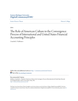 The Role of American Culture in the Convergence Process of