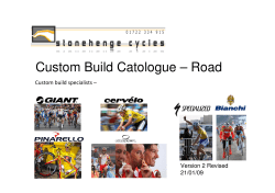 (Microsoft PowerPoint - Custom Build Catologue \226 road)