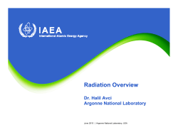 Radiation Overview