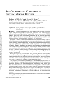 epizonal mineral deposits