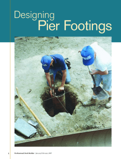 Designing Pier Footings - Professional Deck Builder