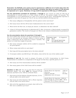 Page 1 of 27 Reserpine Liquid 0.1 mg per ml Disp: 60 ml Sig