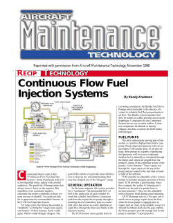 Continuous Flow Fuel Injection Systems