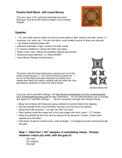 PDF instructions for Exotica Quilt Block