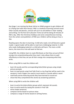 find out how Read, Write, Inc. is taught at Barnard Grove