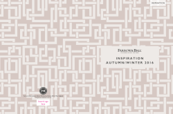 INSPIRATION AUTUMN/WINTER 2016