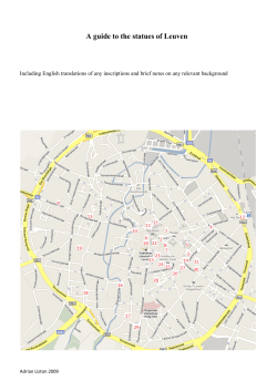 A guide to the statues of Leuven