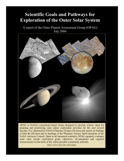Scientific Goals and Pathways for Exploration of the Outer Solar
