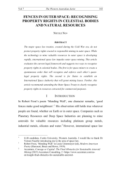 fences in outer space: recognising property