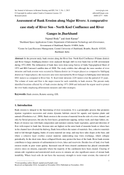 Assessment of Bank Erosion along Major Rivers: A comparative