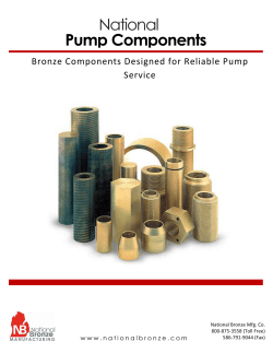 National Pump Components - National Bronze Mfg. Co.