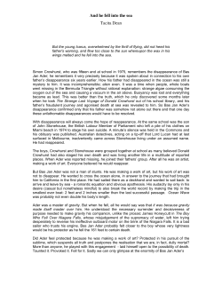 And he fell into the sea