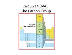 Group 14, the Carbon Group