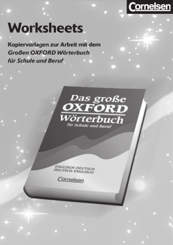 Worksheets - VERITAS Verlags