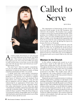 Called to Serve - Lutheran Church