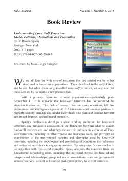 Understanding Lone Wolf Terrorism