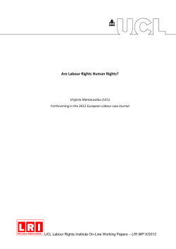 Are Labour Rights Human Rights?
