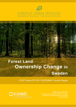 Forest Land Ownership Change in Sweden - Facesmap