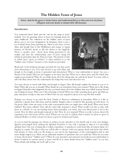 The Hidden Years of Jesus