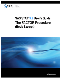 The FACTOR Procedure