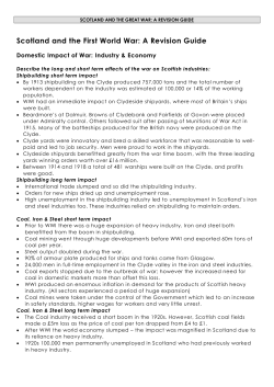 Scotland and the First World War: A Revision Guide