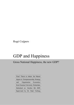 GDP and Happiness - World Database of Happiness